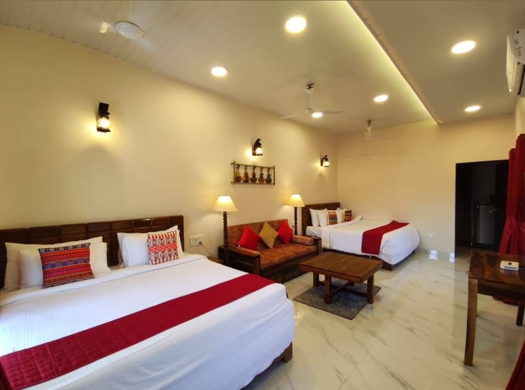Family suite — beds & seating corner