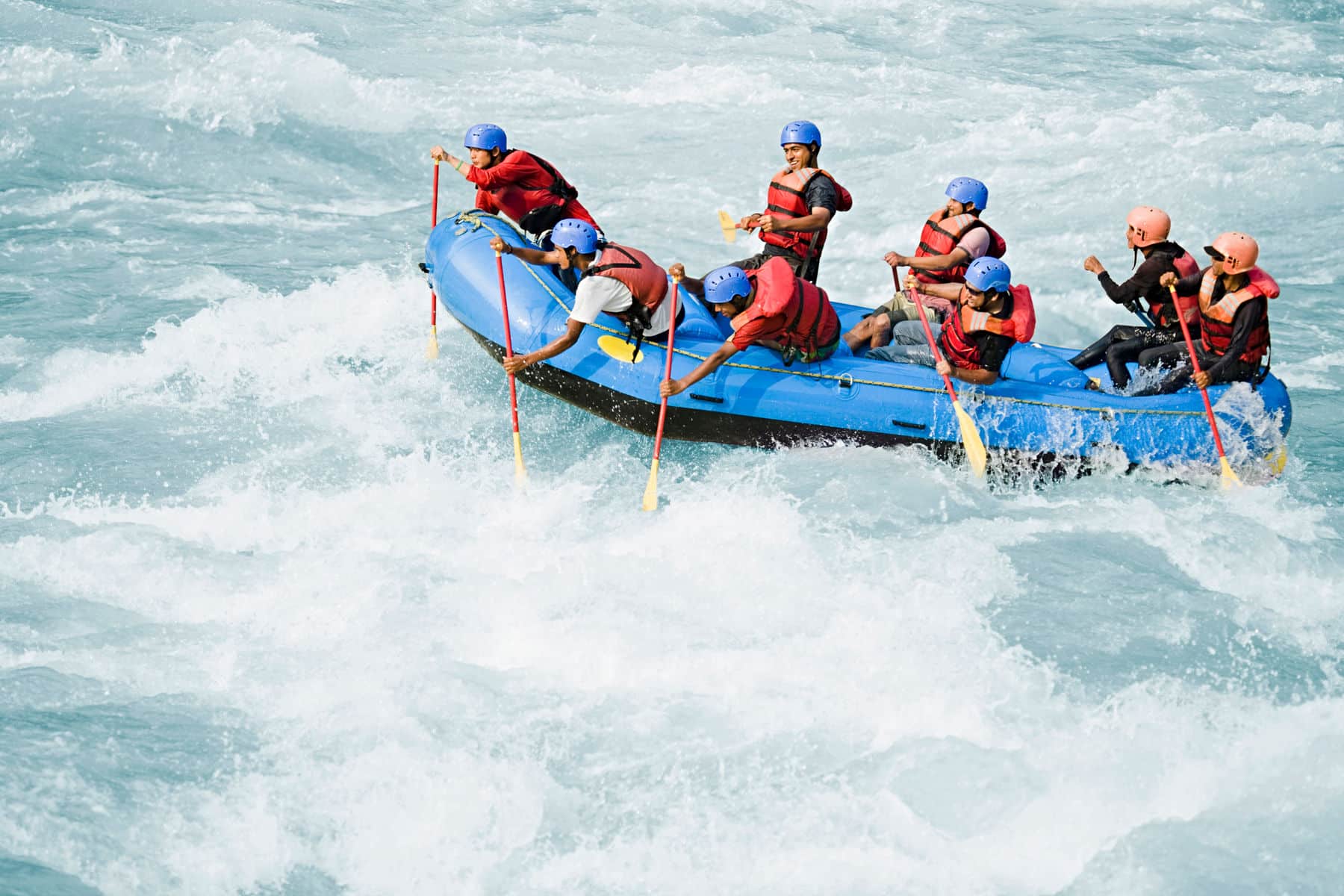Paddling through the rapids